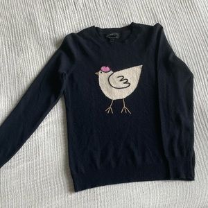 J. Crew Navy French Hen sweater S
